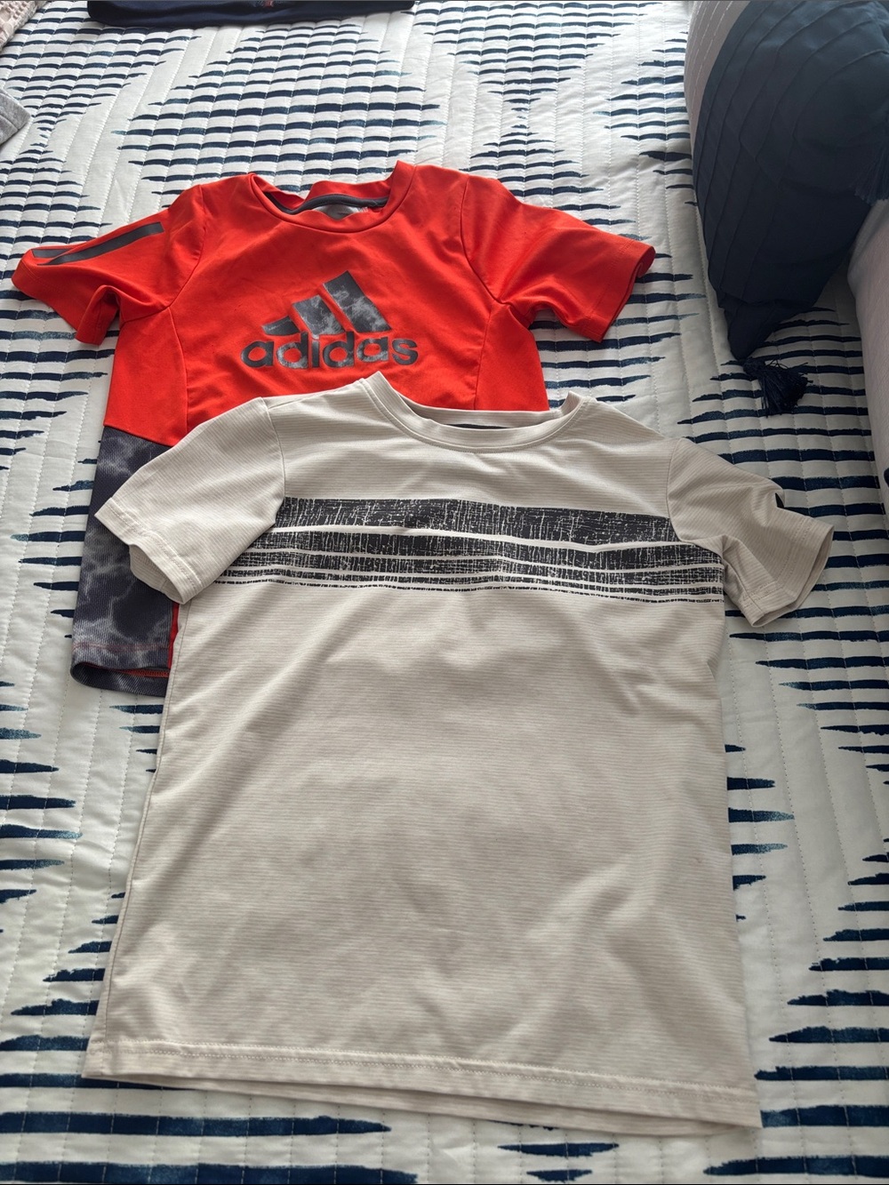 adidas Red and Gray Boys' Short Sleeve Athletic Tee Pack